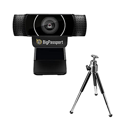 BigPassport 1080P/30fps 5P Lens Webcam with Tripod Stand & Inbuilt Microphone| Ultra HD web camera for Laptop Desktop PC | Advanced Human Face Detection Web camera for skype Zoom Meetings Online Classes (Pro-Live N6) BigPassport 1080P/30fps 5P Lens Webcam with Tripod Stand & Inbuilt Microphone| Ultra HD web camera for Laptop Desktop PC | Advanced Human Face Detection Web camera for skype Zoom Meetings Online Classes (Pro-Live N6)
