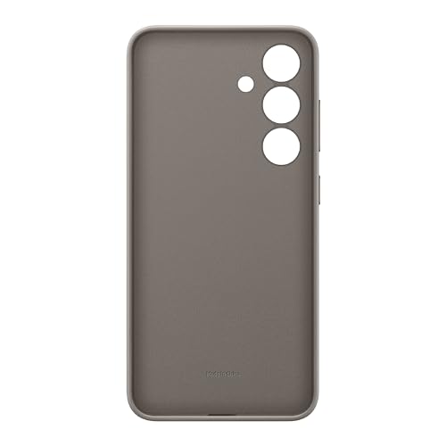 Image of SAMSUNG Galaxy S24 Vegan Leather Phone Case, Protective Cover with Soft Touch, Elegant Design, Scratch Protection, US Version, GP-FPS921HCAAW, Taupe
