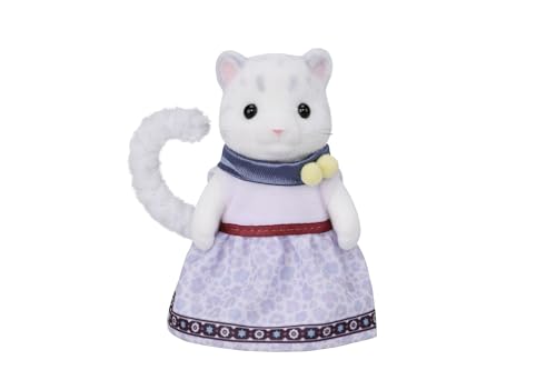 Sylvanian Families 5814 juguetes de invierno para casas de muñecas Familia Leopardo de las Nieves 4
