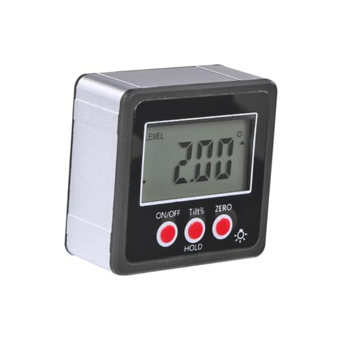 LIFKICH Ngle Meter Digital Digital Angle Finders Inclinometer for Woodworking Construction Auto Grey