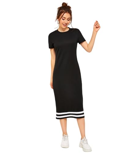 Image of KOTTY Women's Bodycon Solid Midi Dress