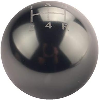 DEWHEL Round Ball Billet M12x1.25 5 Speed Short Throw Shifter Shift Knob MT Manual Gearbox Screw On Titanium