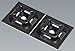 Cable Tie Mounting Pad, 4-Way, Black, PK100