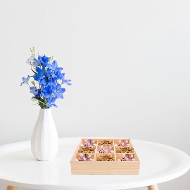 Snack Serving Case Divided Compartment Storage Box for Dried Fruits Snacks and More Versatile Organizer for Home Office and Outdoor Use Compartments