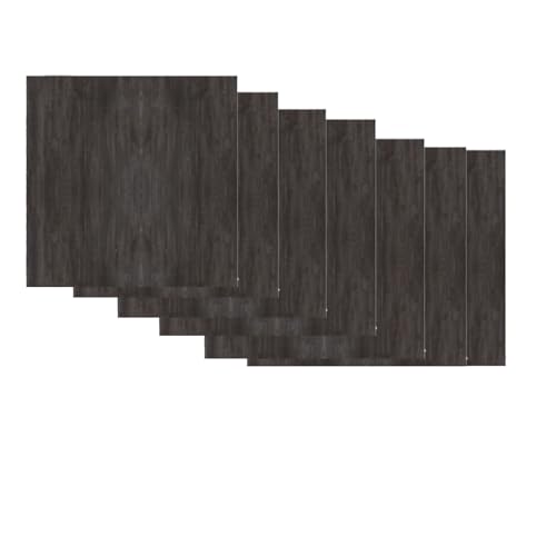 Carreaux de sol autocollants vinyle pour salon et cuisine effet parquet gris