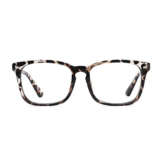 TIJN Clear Frame Square Blue Light Glasses