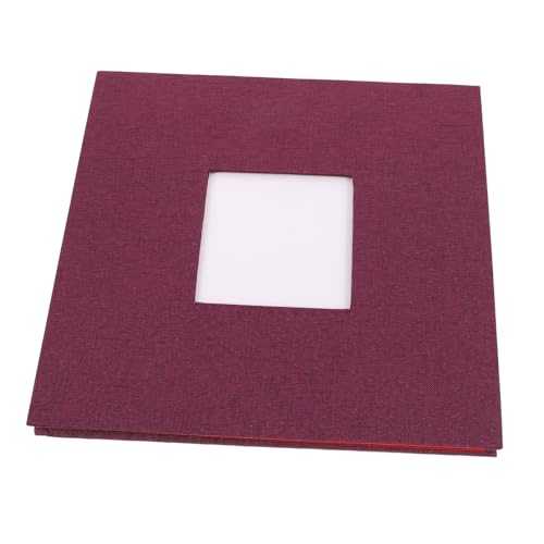 EXCEART Álbum de Fotos Autoadhesivo con Diseño de Ventana, 40 Páginas de Lino y Papel, Protección contra Humedad, Adecuado para Decoración del Hogar y Graduación