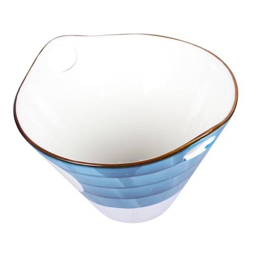 GETAJGHSD 大容量 手描き和風麺鉢 安定した滑り止め底 家 レストラン用 実用的で魅力的なデザイン