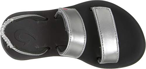 Olukai Kipuka Girl's Comfort Sandals Silver/dk Shadow - 5 M Us Big Kid2