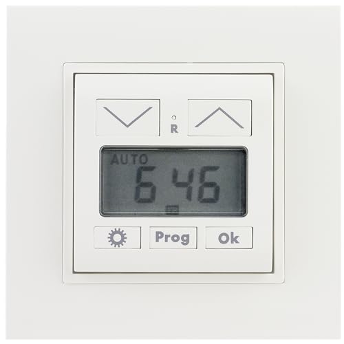 Minuteur pour volet roulant REV commande programmable avec cadre de finition