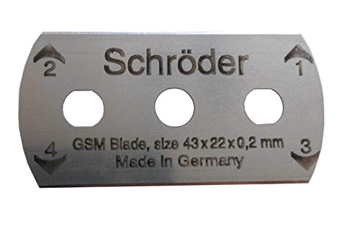 GLTL（12PCS）Blades for Round Cutter for Textile, Fabric GSM Sampling/Fabric Weight Cutter（12PCS）