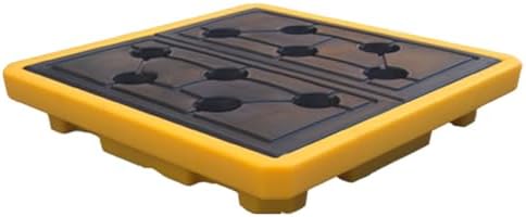 Spill Containment Platform, Leakproof Industrial Plastic Pallets, Modular Anti-Spill Trays for Warehouses, Large Capacity for Paint Buckets,