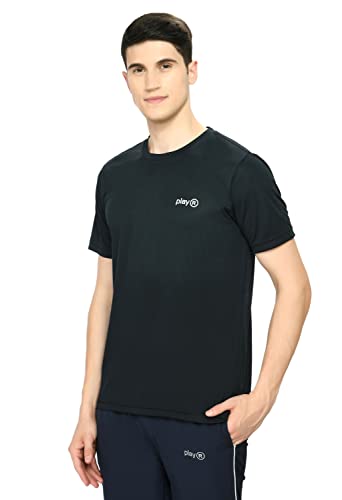 Image of playR Men Adult Core Run Tee - Activewear DRIVENT Lightweight Breathable T-Shirt for Men, Sports Tee for Gym, Running, Workout, Training, Fitness & Casual Everyday Wear Comfort - All-Season