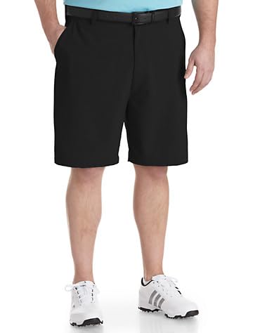 Reebok Big and Tall Golf Performance Flat-Front Shorts Black 48