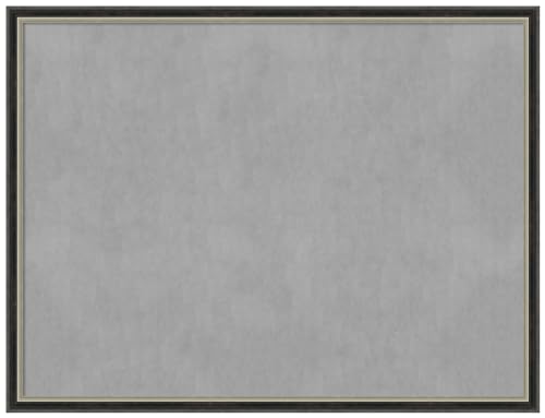 Amanti Art Black Framed Magnetic Board, 25x19, Modern Office Decor