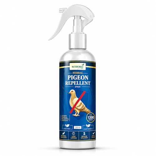 Image of Pigeon Repellent Spray for Balcony | Anti Pigeon Spray for Home | Bird Repellent for Balcony & Windows | Effective Pigeon Control Solution | Anti Bird Spray for Outdoor Indoor Use (200ML)