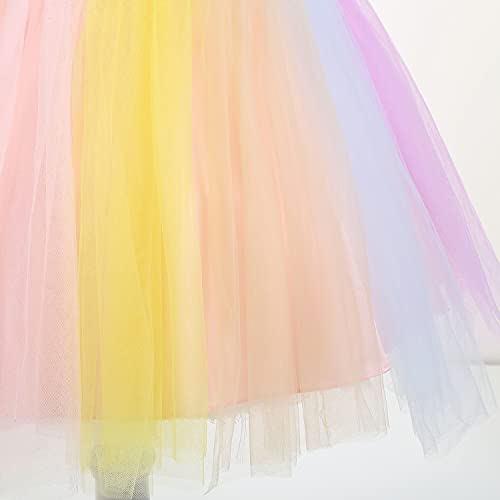 Chektin Unicorn Dress For Girls Tutu Dress Unicorn Costume Pageant Princess With Unicorn Headband & Satin Sash #TOP5