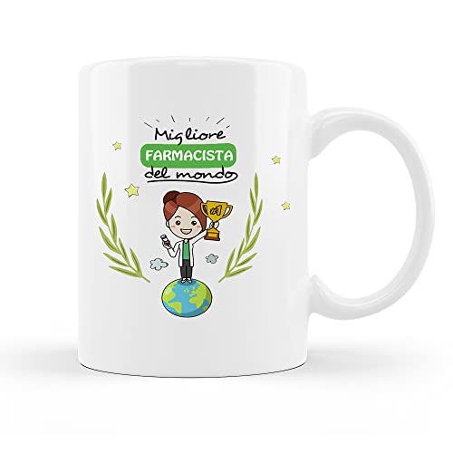 Mug Mug - Best PHARMACIST - of the World - Gifts Ideas, White, 1 Unità (Confezione da 1) - Image 2