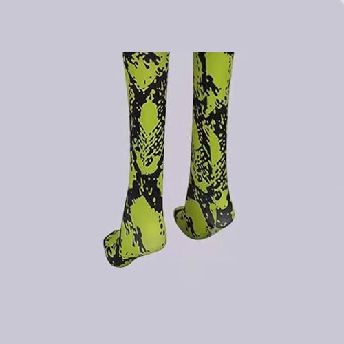 Green Snakeskin Knee High Sports Socks4