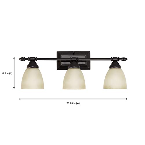 Designers Fountain 94003-Orb Apollo 3 Bathroom Vanity Light Fixture, Oil-Rubbed Bronze #TOP3