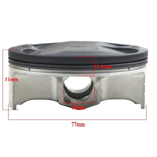 Kit piston 77mm pour KX250F résout l'usure de segmentation moto - 3