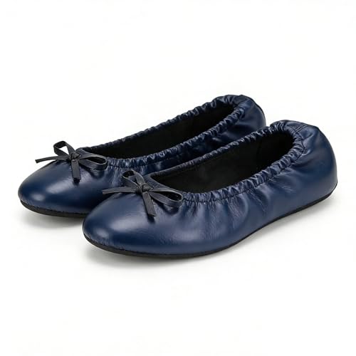Image of Women's Foldable Ballet Flats - Portable Flat Shoes for Travel and Wedding that Fit in Your Purse