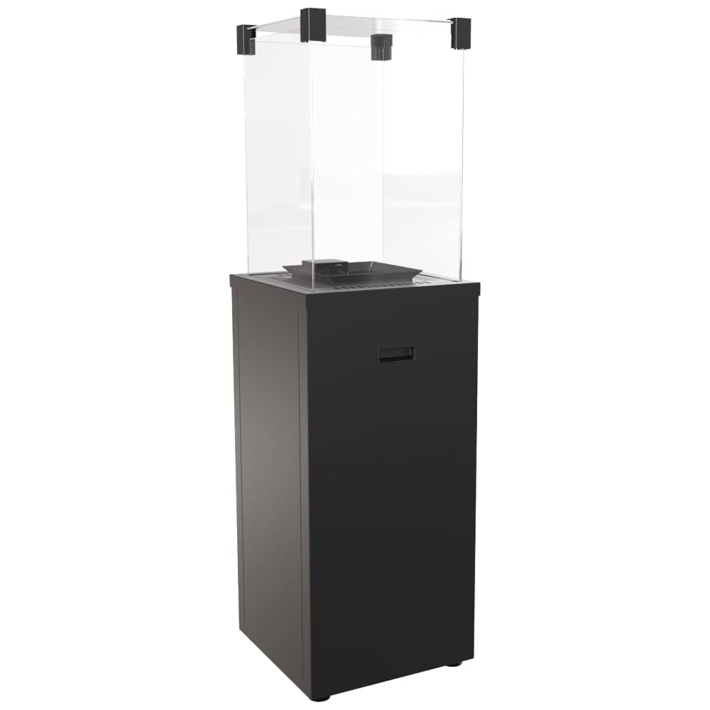 Kratki Gasheizstrahler Patio Slim aus Stahl für Außen, B41,5 x H142,9 x T41,2 cm, Heizleistung bis zu 8,2 kW, Leistungsbereich 4,9 – 8,2 kW, Gewicht 43,9 kg, Betrieb mit flüssigem LPG-Gas