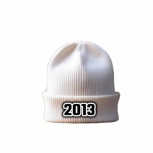Cuffed beanie white 2013 bonnet à revers blanc hiver chaud