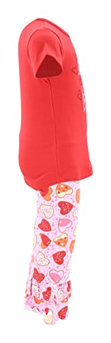 Image of Unique Baby 2 Piece Girls Double Ruffle Leggings and Short Sleeve Shirt Clothes Set Kid and Toddler Girl Outfit