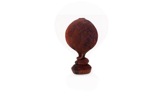 Estatua serpiente cobra de madera tallada 9.75 in miniatura 7