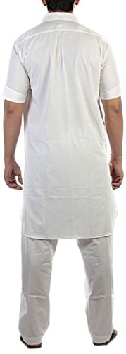 Image of Royal Kurta Men's Cotton Pathani Suit Half Sleeves