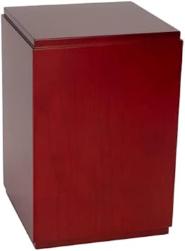Valley View Medium Wood Urn - Birch/Cherry Finish, Wooden Urn for Ashes, Medium Sized Cremation Urn