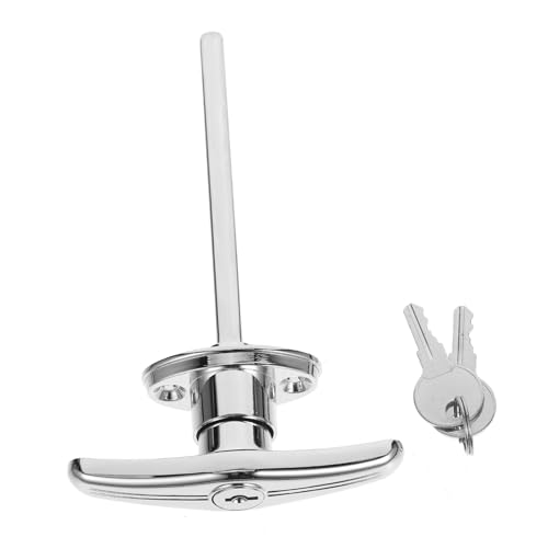 AUTSUPPL 型?手? 鍵付きドアノブ 銀色 スライドバレルボルト 上質な製 防犯効果 取り付け簡単 室内用 ドアロック バスルーム 寝室 交換用