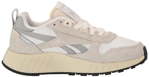 Reebok Unisex Classic Leather Hexalite Shoes, White/Pure Grey/Alabaster, 4,5