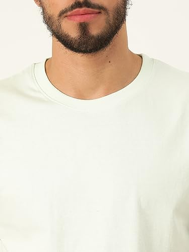 Image of Solid Soft Cloth Round Neck Cotton Relaxed Fit T Shirt