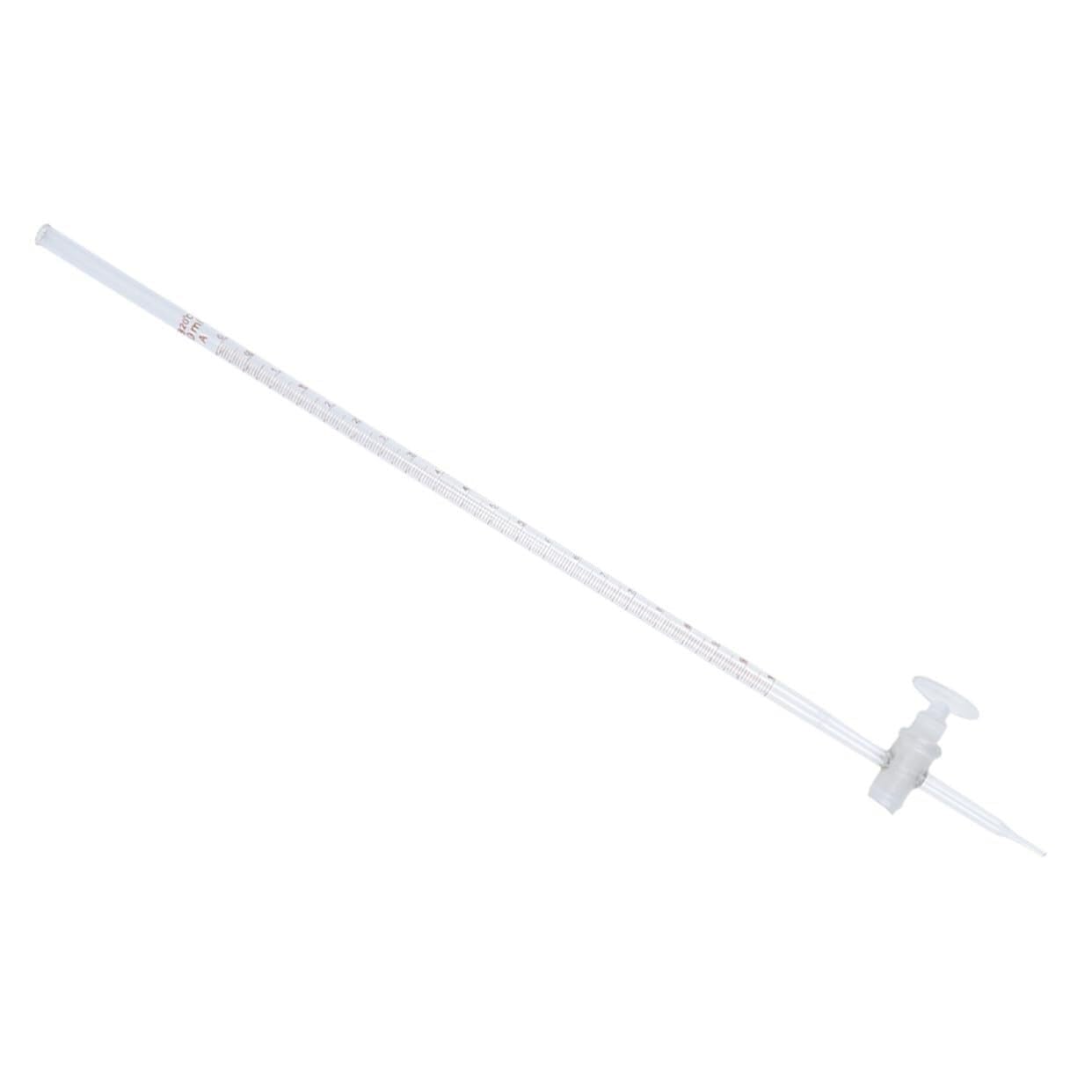 Bureta de Vidrio Borosilicato - Herramienta de Titulación de Laboratorio, Fácil de Usar & Duradera(Transparent,5pcs,25ml)