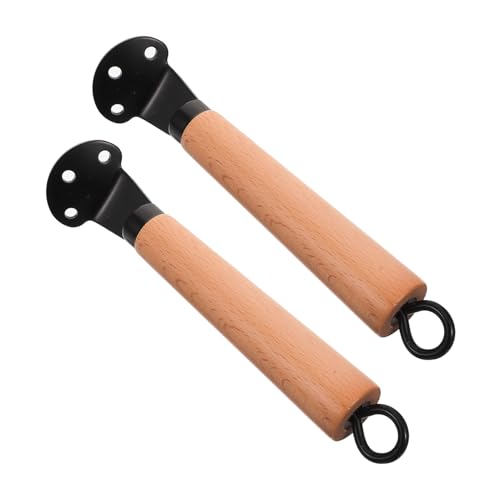 NAMOARLY 2pcs Replacement Handles for Pot Scald Grip Detachable Pan Handle for Wok and Frying Pan Kitchen Accessory and Break- Design