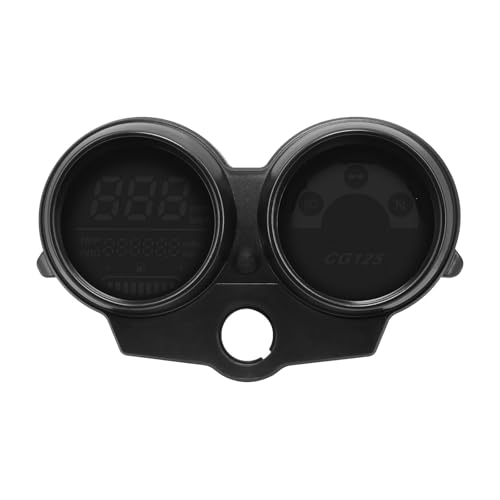 オドメーター デジタルバイクダッシュボードユニバーサルスピードメーター水温計ギアインジケータータイタン用CG150用