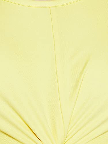 Image of Clovia Women's Snug Fit Active Slim Fit Crop Top with Twist Knot