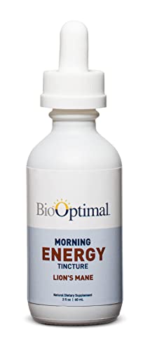 Biooptimal Lion's Mane Oral Drop Tincture, Energy And Brain Health Supplement, Brain Booster, Brain Fuel, Improves Focus And Memory, Vitamin B12, 2 Fl Oz, 30 Servings, Packaging May Vary #TOP4