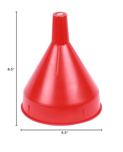 image for WirthCo Funnel King Funnel with Screen,2 qt. 32002 - 1 Each, Red, 2 Qu