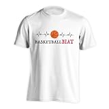 [アートワークスコウベ] バスケ Tシャツ 半袖 練習着 ドライ バスケットボールビート ユニセックス XL ホワイト | ポリエステル100%, 4.1オンス ドライアスレチック生地, 吸水速乾・UVカット, ユニセックス