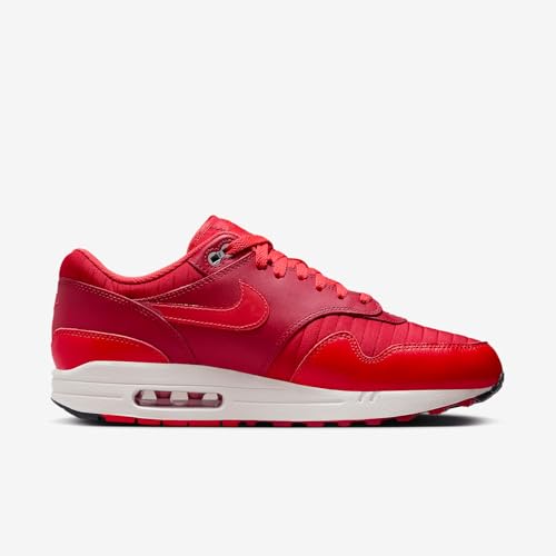 Image of Nike Air Max 1 Men's Shoes (HQ3607-687, Gym Red /University Red /Light Crimson /Sail) Size 6