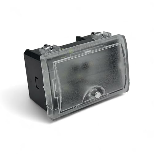 TOT ELECTRIC Lampada di emergenza compatibile scatola 503 con Bticino living international, light e air luce led 1.5w 3 moduli da incasso a parete