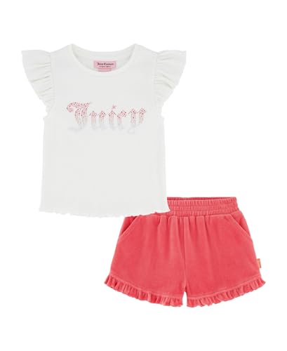 Image of Juicy Couture Girls' Juicy Couture 2 Piece Knit Short Set