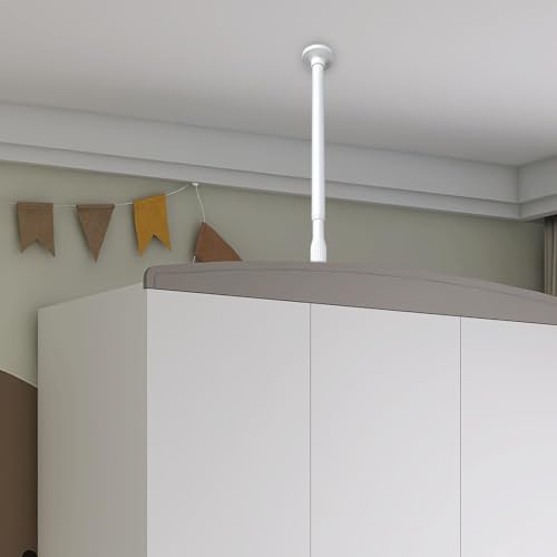 Tringle à rideaux sans perçage réglable pour douche et dressing modulable - 4