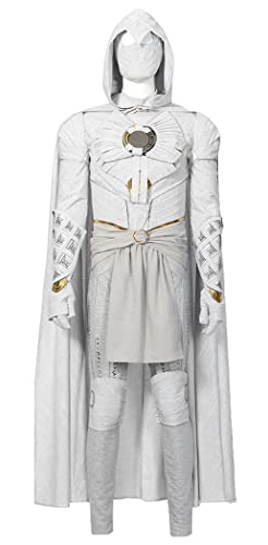 Moon Knight Kostüm Erwachsene Superheld Umhang Spector Cosplay Jumpsuit Overall Karneval Suit für Halloween Outfits (Damen, Large) Cover