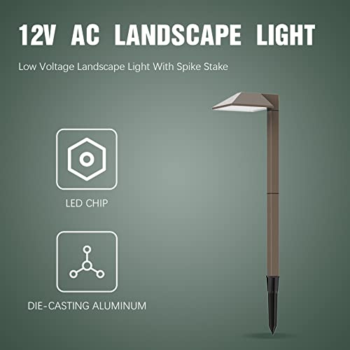 Malibu Landscape Lighting Low Voltage Pro Path Yard Lights 0.6W Led For Garden Path Pathway Lights Lawn Lamp Charcoal Brown 8409-2101-01 #TOP5