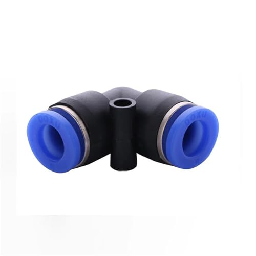 Conectores neumáticos PV 10mm tipo L unión rápida codo plástico mangueras neumáticas pack 100 4