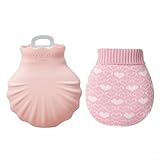 Tragbare Mini-Wärmflasche aus Silikon, sowohl für Kühlung als auch für Wärmebedürfnisse auf Reisen (Pink)